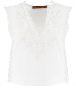 Ermanno Scervino Sleeveless Tops - Bianco