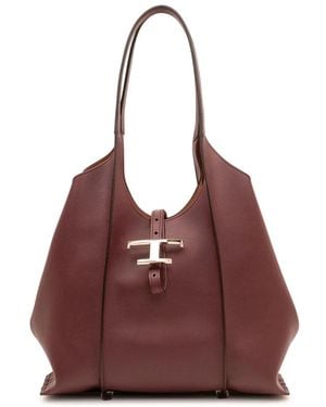 Tod's T Timeless Shopping Bag - Braun