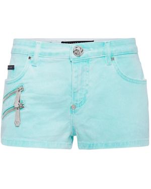 Philipp Plein Denim Shorts - Azul
