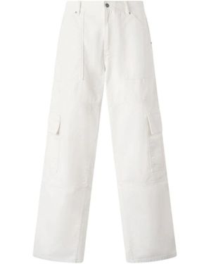 Roberto Cavalli Straight Trousers - White