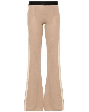 Palm Angels Broeken ,Track Pants Met Zijstreepdetail - Naturel