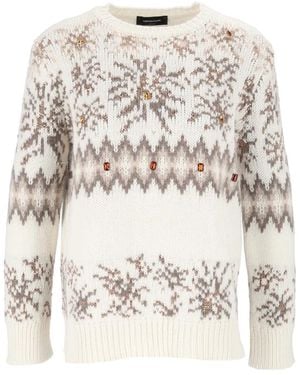 Fabiana Filippi Round-Neck Knitwear - Neutro
