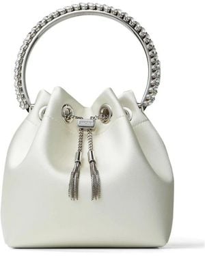 Jimmy Choo Bucket Bags - White