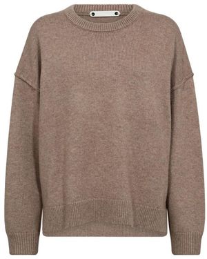 co'couture Round-Neck Knitwear - Marrón