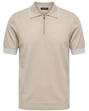 Peserico Polo Aus Reiner Baumwolle - Natur