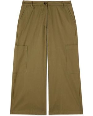 Oltre Cropped Cargobroek - Groen