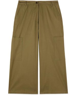 Oltre Cropped Cargobroek - Groen