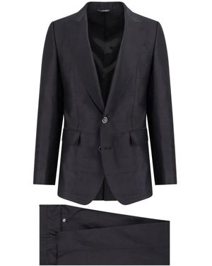 Dolce & Gabbana Single Breasted Suits - Black