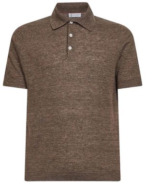 Brunello Cucinelli Polo Shirts - Brown