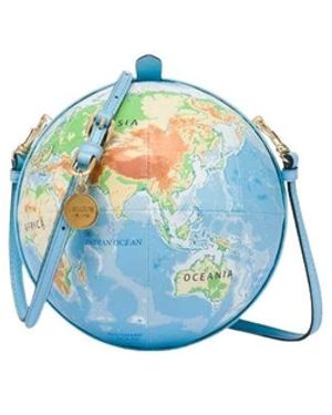 Moschino Tassen ,Veelkleurig ,Polyester Globe Bag - Blauw