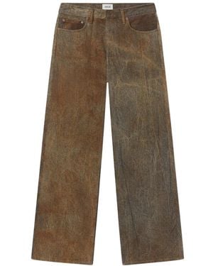 Agolde Straight Jeans - Brown