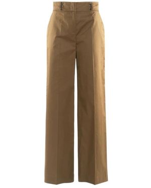 Nenette Wide Trousers - Natural