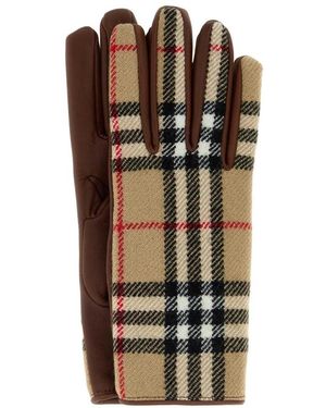 Burberry Gant Met Ruitpatroon - Bruin