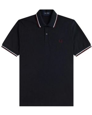 Fred Perry Polo Shirts - Black