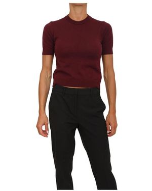 Anna Molinari Round-Neck Knitwear - Red