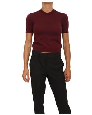 Anna Molinari Round-Neck Knitwear - Red