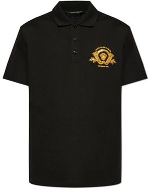 Versace Polo mit logo - Schwarz