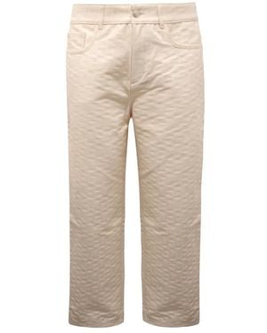 Gcds Straight Fit Jeans - Natural