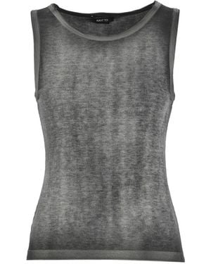 Avant Toi Sleeveless Tops - Grey
