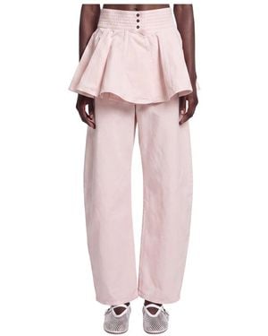Alaïa Loose-Fit Jeans - Rosa