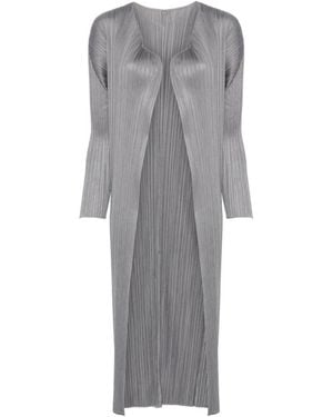 Issey Miyake Single-Breasted Coats - Grey