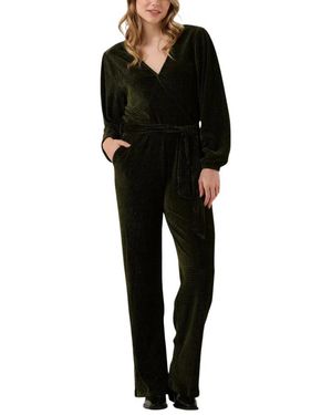 Another Label Jumpsuits & Playsuits ,Groen ,Polyester Pache Jumpsuit - Zwart