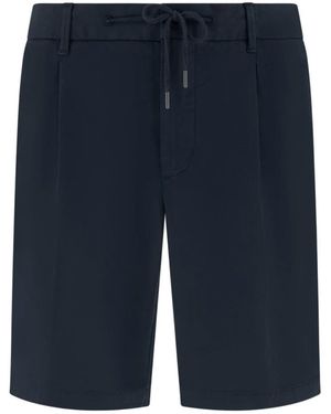 BOGGI Korte Broeken ,Blauw ,Katoen Stretch Katoen Zomer Bermuda Shorts