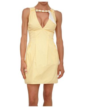 Elisabetta Franchi Kleedjes ,Geel ,Short Kleedjes