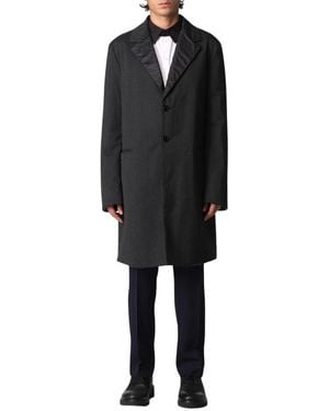 Karl Lagerfeld Single-Breasted Coats - Black