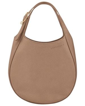 Longchamp Tassen ,Bruin ,Leer Le Foulonné