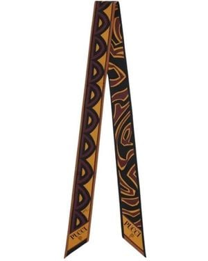 PUCCI Silk Scarves - Brown