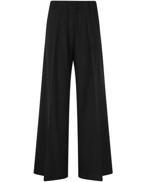 Semicouture Broeken ,Zwart ,Wide Broeken