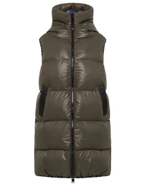 carlo colucci Jassen ,Groen ,Gewatteerd Lang Vest Decima