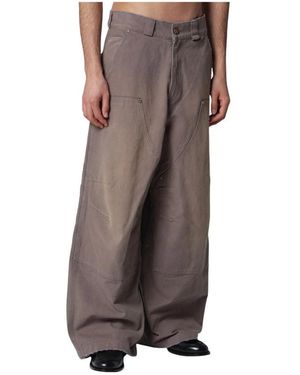 Willy Chavarria Wide Trousers - Brown