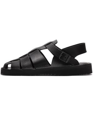 Fracap Flat Sandals - Negro