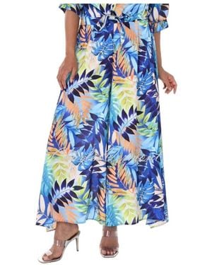 FRANK LYMAN Wide Trousers - Blu