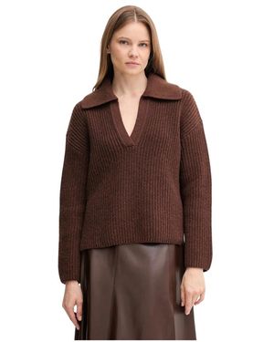 Barbour Robyn V-Neck Trui - Bruin