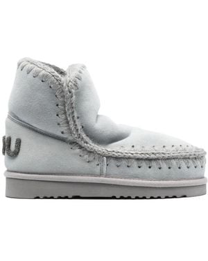 Mou Schoenen ,Grijs ,Leer Winterlaarzen