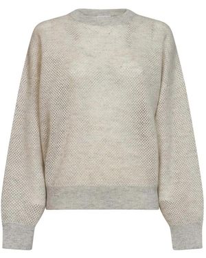Brunello Cucinelli Truien & Vesten ,Wol Truien - Grijs