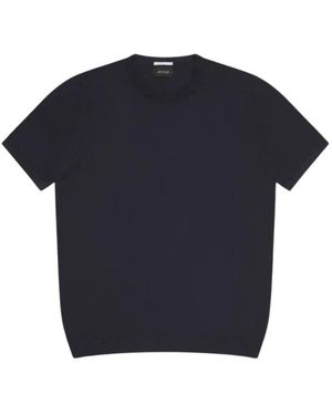 AT.P.CO Truien & Vesten ,Blauw ,Katoen A32460 C400-799 Ronde Hals Gebreid