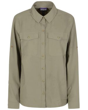 Patagonia Overhemden ,Groen ,Zon Shirt Voor Vrouwen