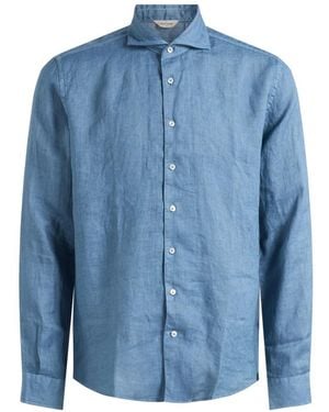 Gran Sasso Casual Shirts - Blue