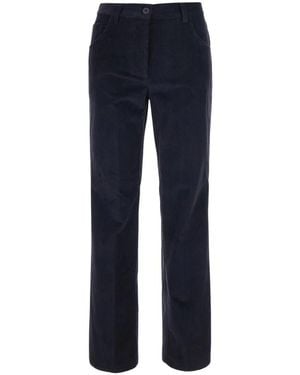 Semicouture Straight Trousers - Azul