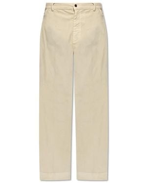 Officine Generale Straight Pants - Natural