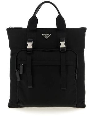Prada Shopping Bags - Black