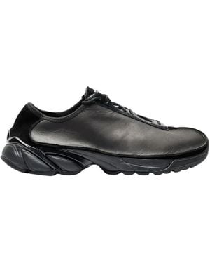 Our Legacy Sneakers Aus Kornleder Mit Track-Sohle - Schwarz