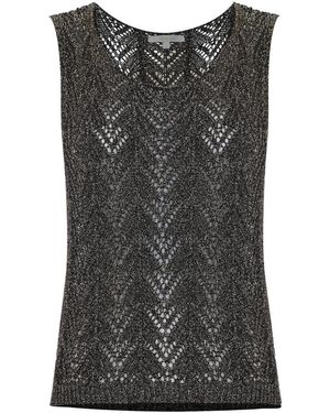 Kocca Top De Punto Delicado Con Detalle Calado, Mujer, Talla - Gris