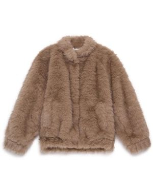 Maliparmi Faux Fur & Shearling Jackets - Brown