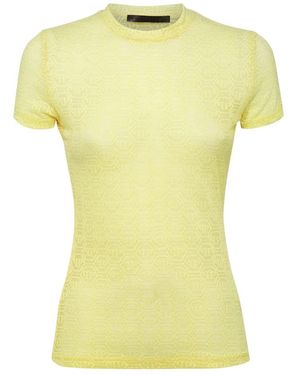 Philipp Plein Tops ,Geel ,T-Shirts