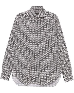 Barba Napoli Casual Shirts - Grey